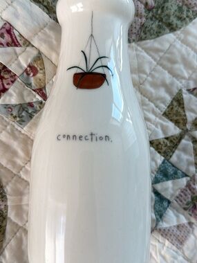 Rae Dunn Ceramic Vase with Hanging Planter “connection”